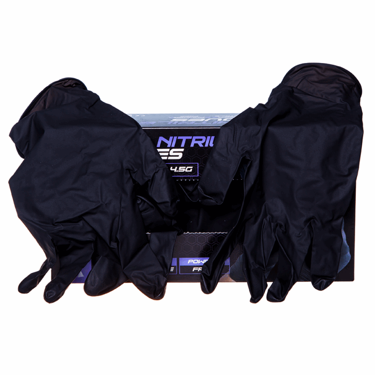 IV:XX 4.5g Black 100% Nitrile Gloves