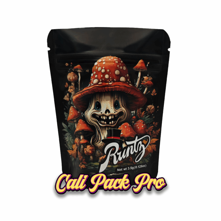 Mushroom Face 3.5g Mylar Bag