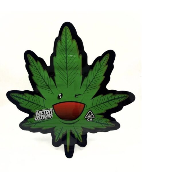 Happy leaf 3.5g Mylar bag