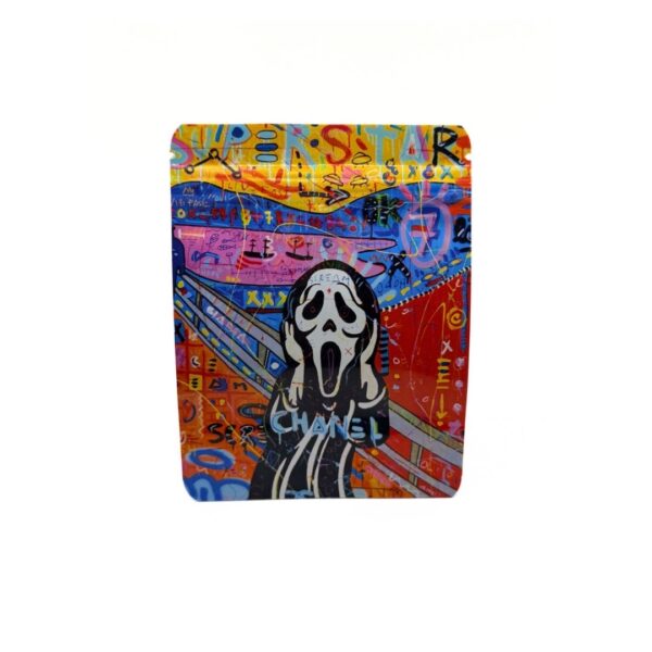 Ghost face 3.5g Mylar bag